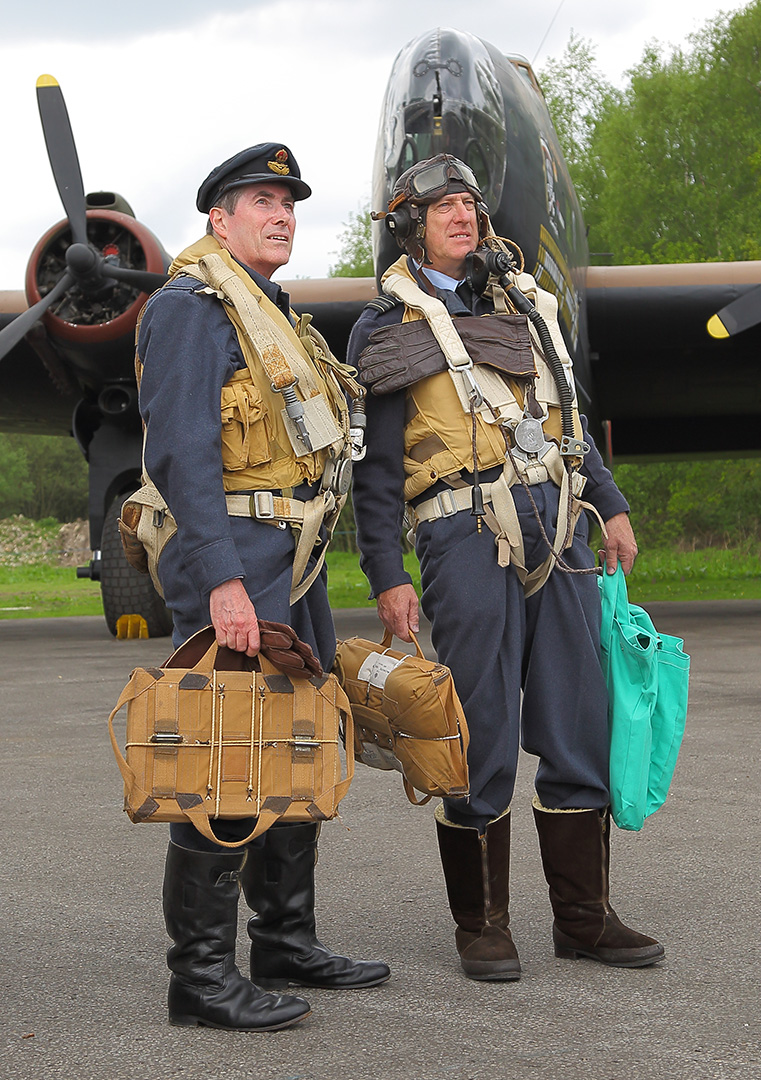 5. 2 Crew.looking. x2 Elvington Halifax NeilCaveTimeline 2018 by Dave Chambers F 761x1080px