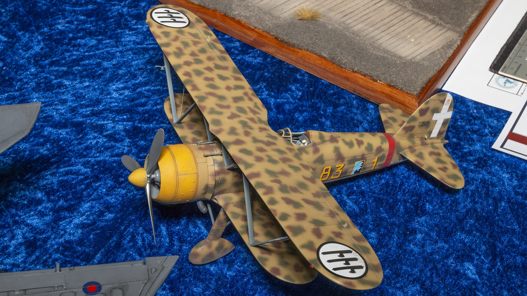 MG 21 8249 ICM CR .42 Fiat CR.42 Falco 18 Gruppo 56 Stormo based at Ursel Belgium Nov 1940 ICM 1 48 IPMS SMW 2025 1800x1012px