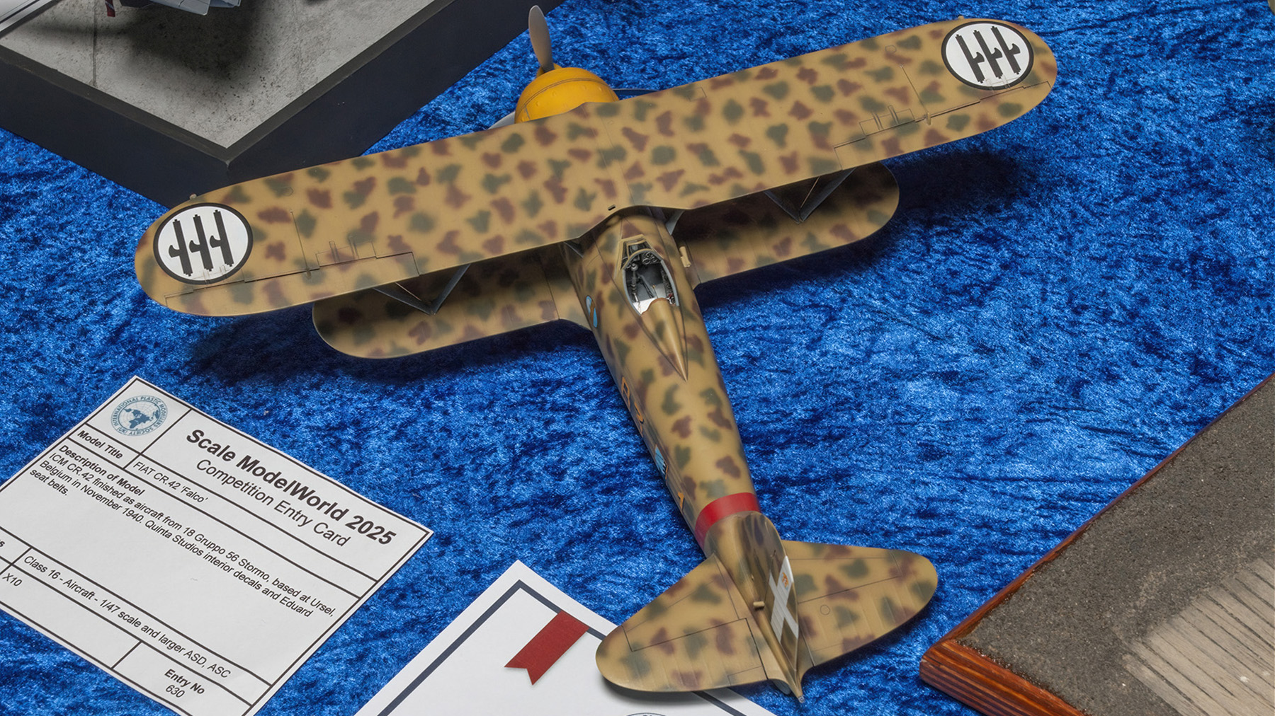 MG 21 8276 ICM Fiat CR42 Falco 18 Gruppo 56 Stormo Ursel Belgium Nov40 ICM 1 48 IPMS SMW2025 DeNoiseAI 1800x1012px