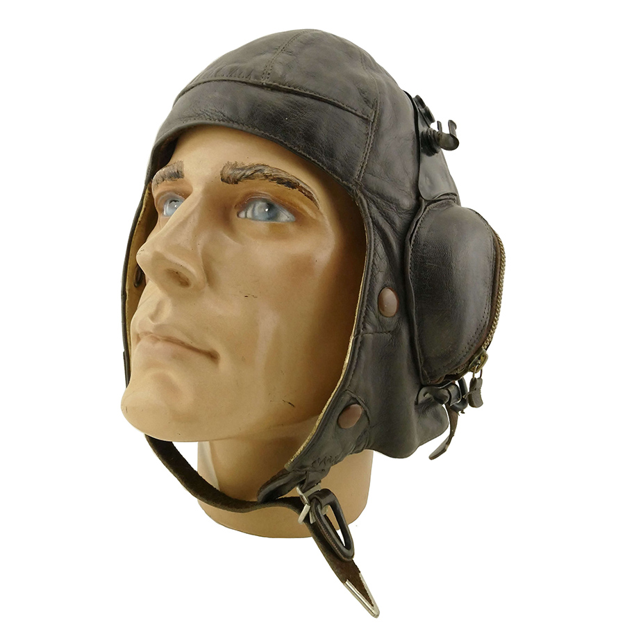Raf b type flying helmet c w goggle plates 18770 main size4 900x900px