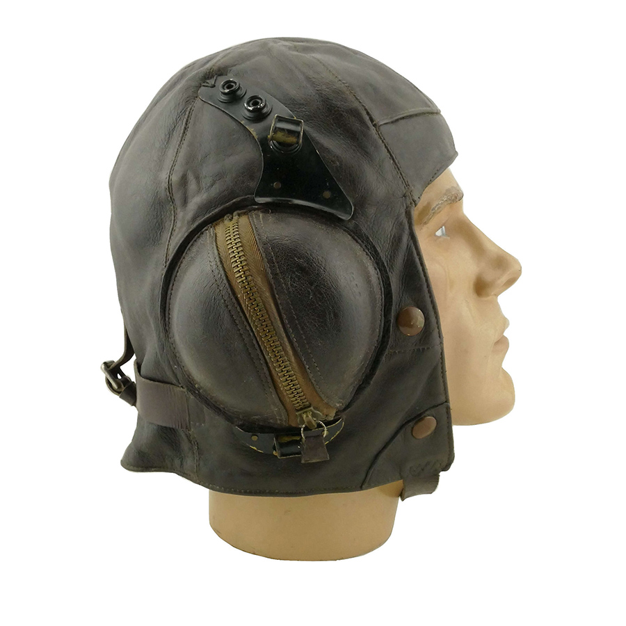 Raf b type flying helmet c w goggle plates 18770 pic3 size4 900x900px