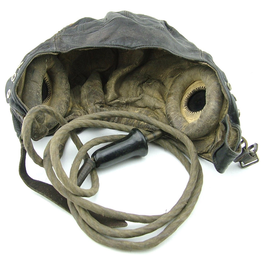 Raf c type flying helmet modified early patt 16250 pic10 size4 hfc 900pxht