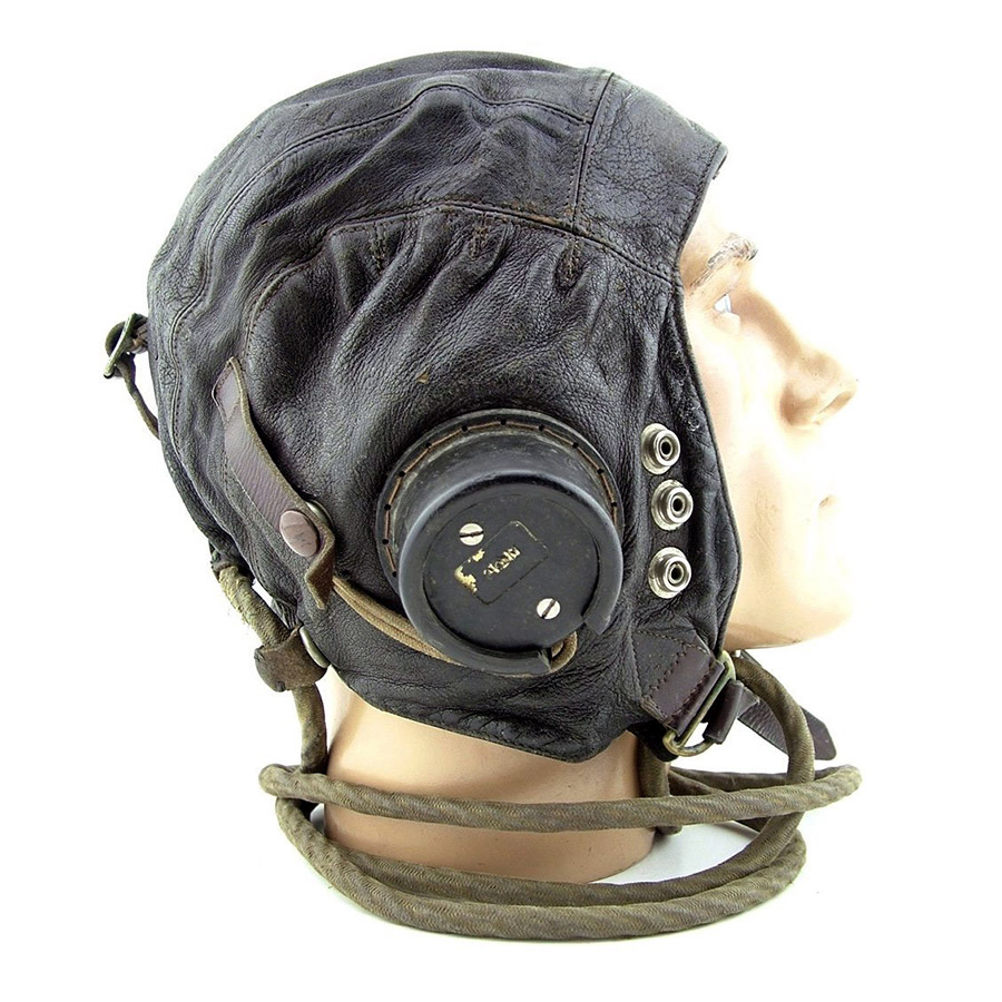 Raf c type flying helmet modified early patt 16250 pic4 size4 hfc 900pxht