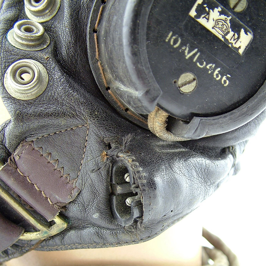 Raf c type flying helmet modified early patt 16250 pic6 size4 hfc 900pxht