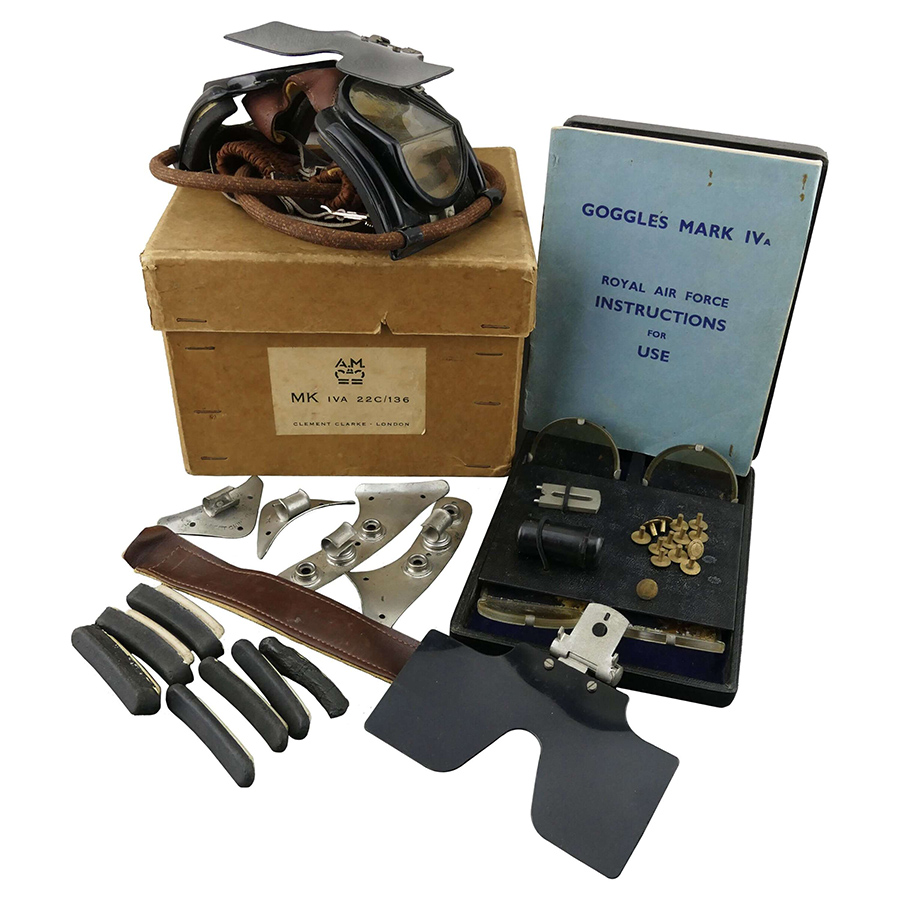 Raf mk iva flying goggles boxed with accessories 22901 main size4 HFC 900x900px