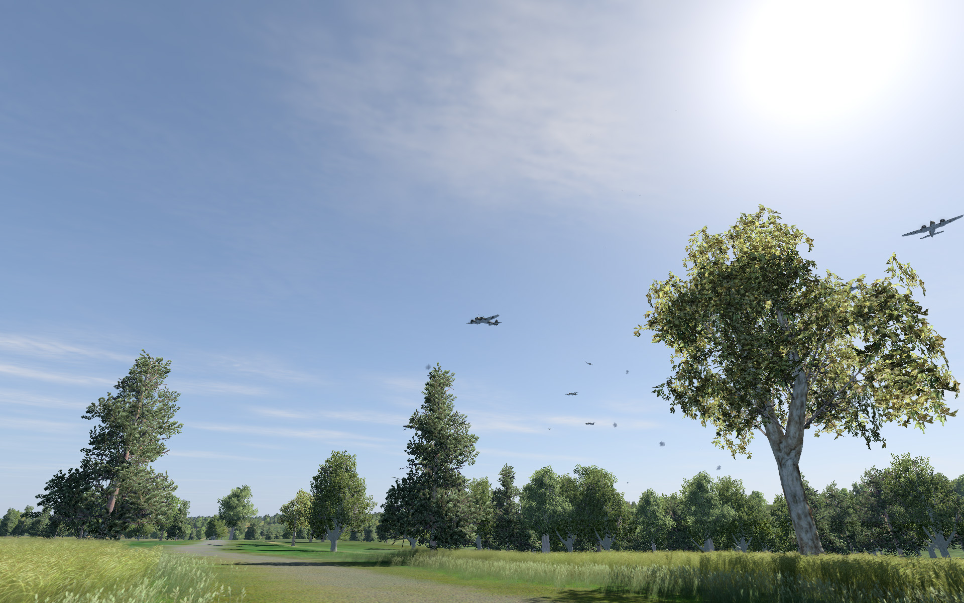 Shot 2016Sep 094337 CoD 0 Ju88A seen from lane flak bursts