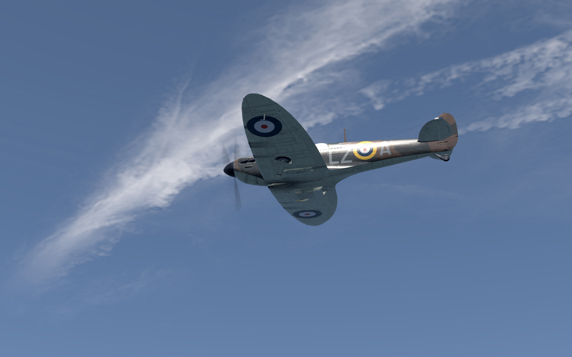 Shot 20170701 232446 Spit Mk I close rad flap Spitfire 1920x1200px