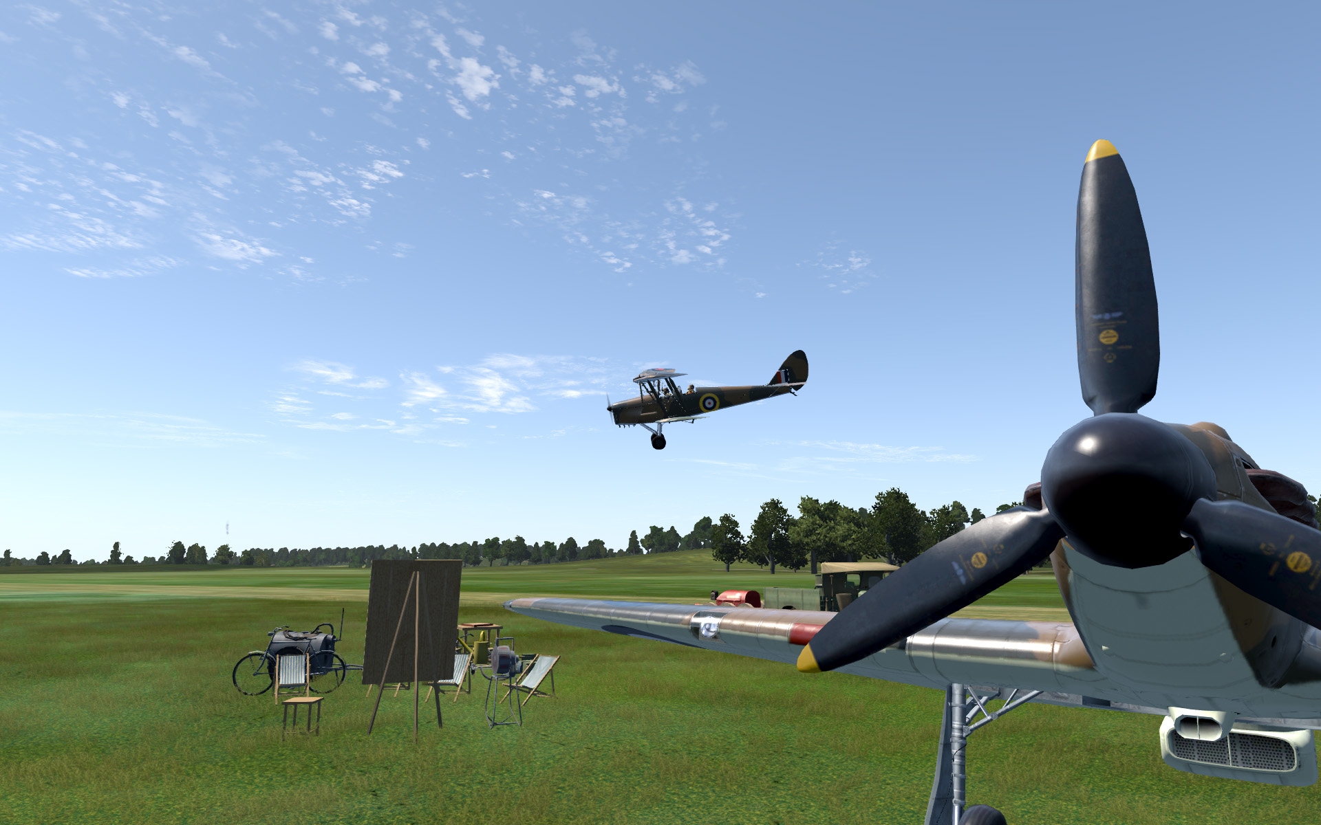 Shot 20170711 012930 Tiger Moth landing nr Hurricane 1920x1200px